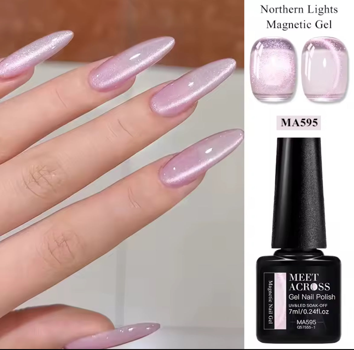 Cat eye meet across MA 7 ml pink série