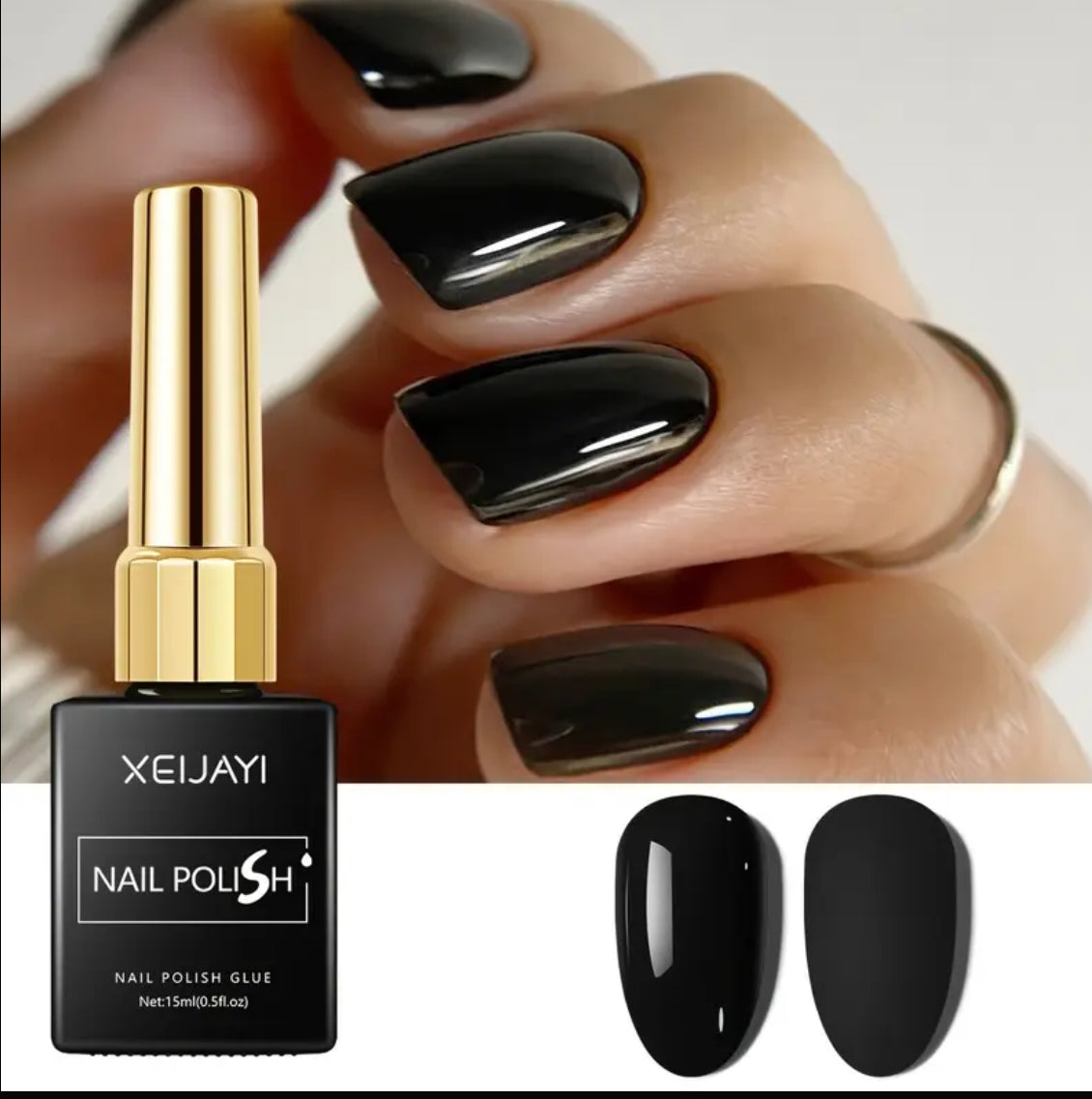 Vernis permanent Xeijayi black 15 ml #3