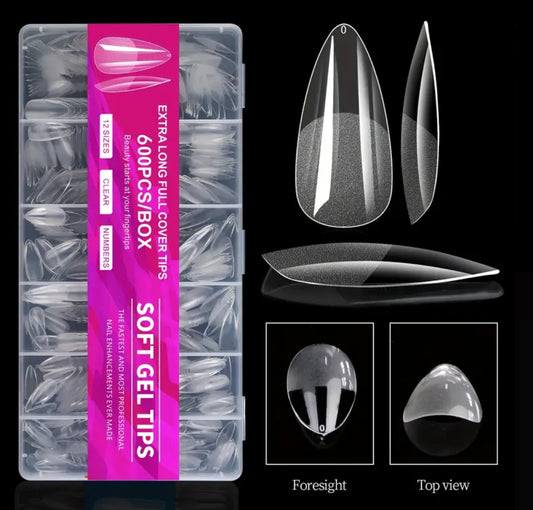 Capsules soft gel forme amande longue 600 pcs