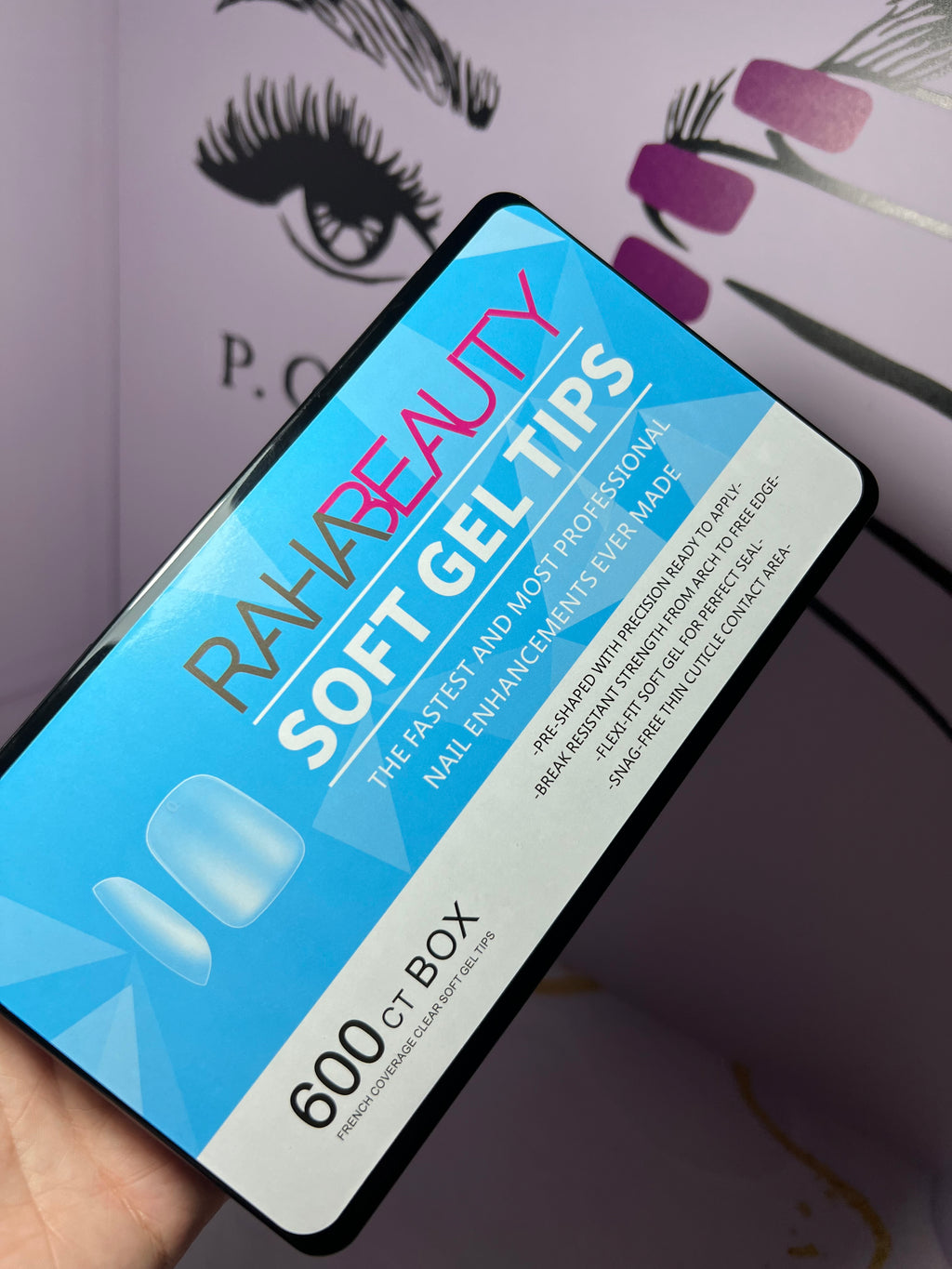 Capsules soft gel carrée super short Raha beauty 600 pcs