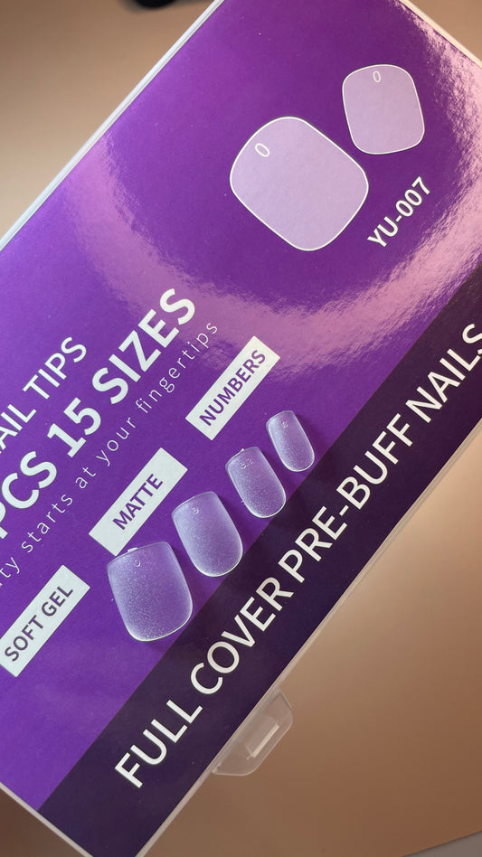 Capsules Soft gel Forme carrée courte 300 pcs mattifiée