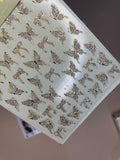 Déco stickers papillon doré