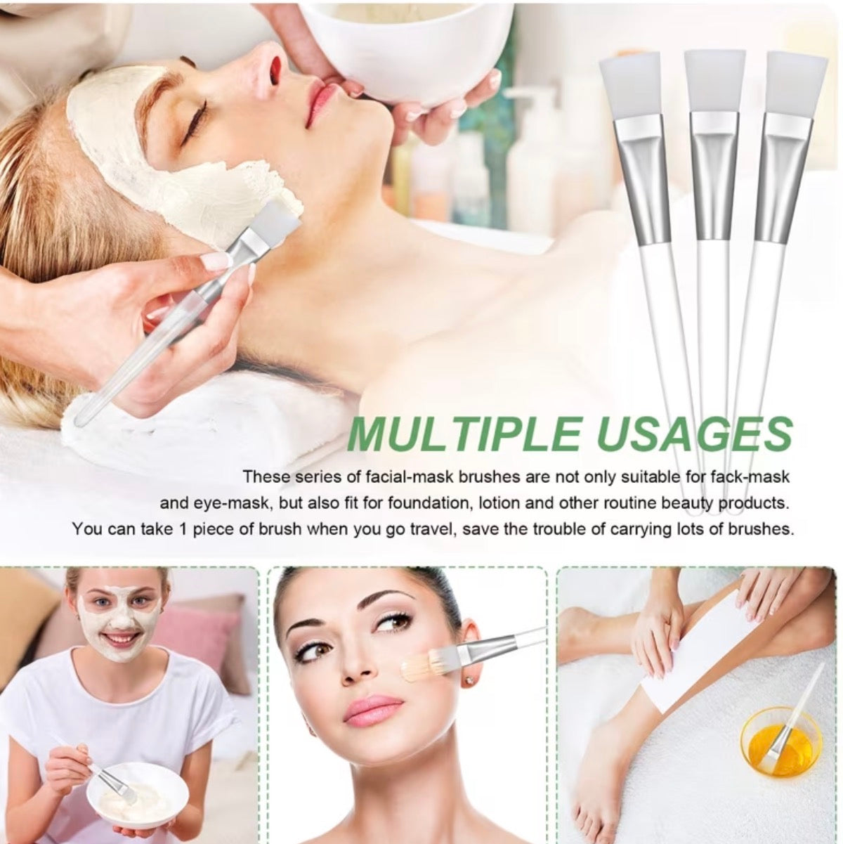 Pinceaux hydrafacial multi usage