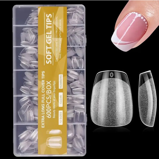 Capsules soft gel forme ballerine super short 600 pcs