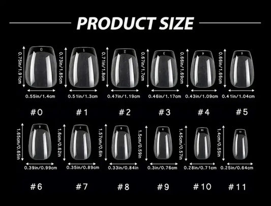 Capsules soft gel forme ballerine super short 600 pcs