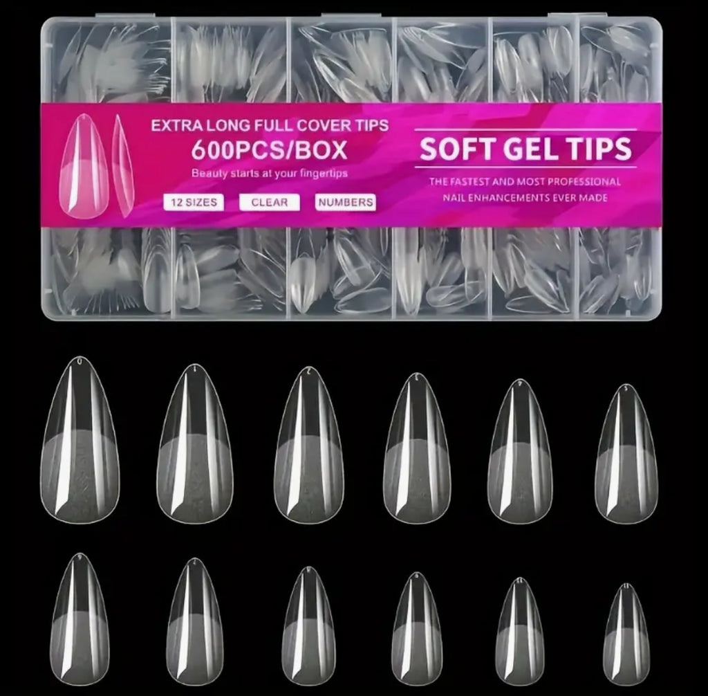 Capsules soft gel forme amande longue 600 pcs