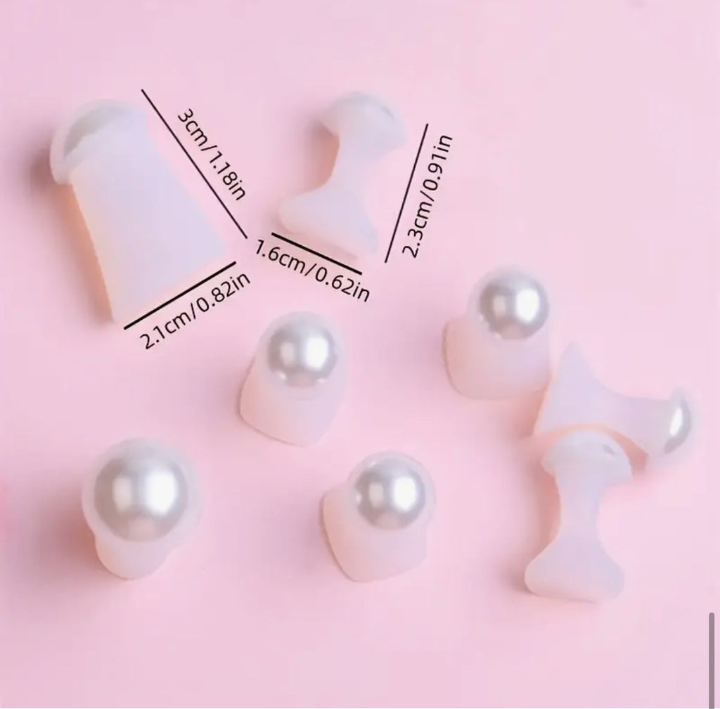 Séparateurs des orteils en silicone style perle / 8 pcs