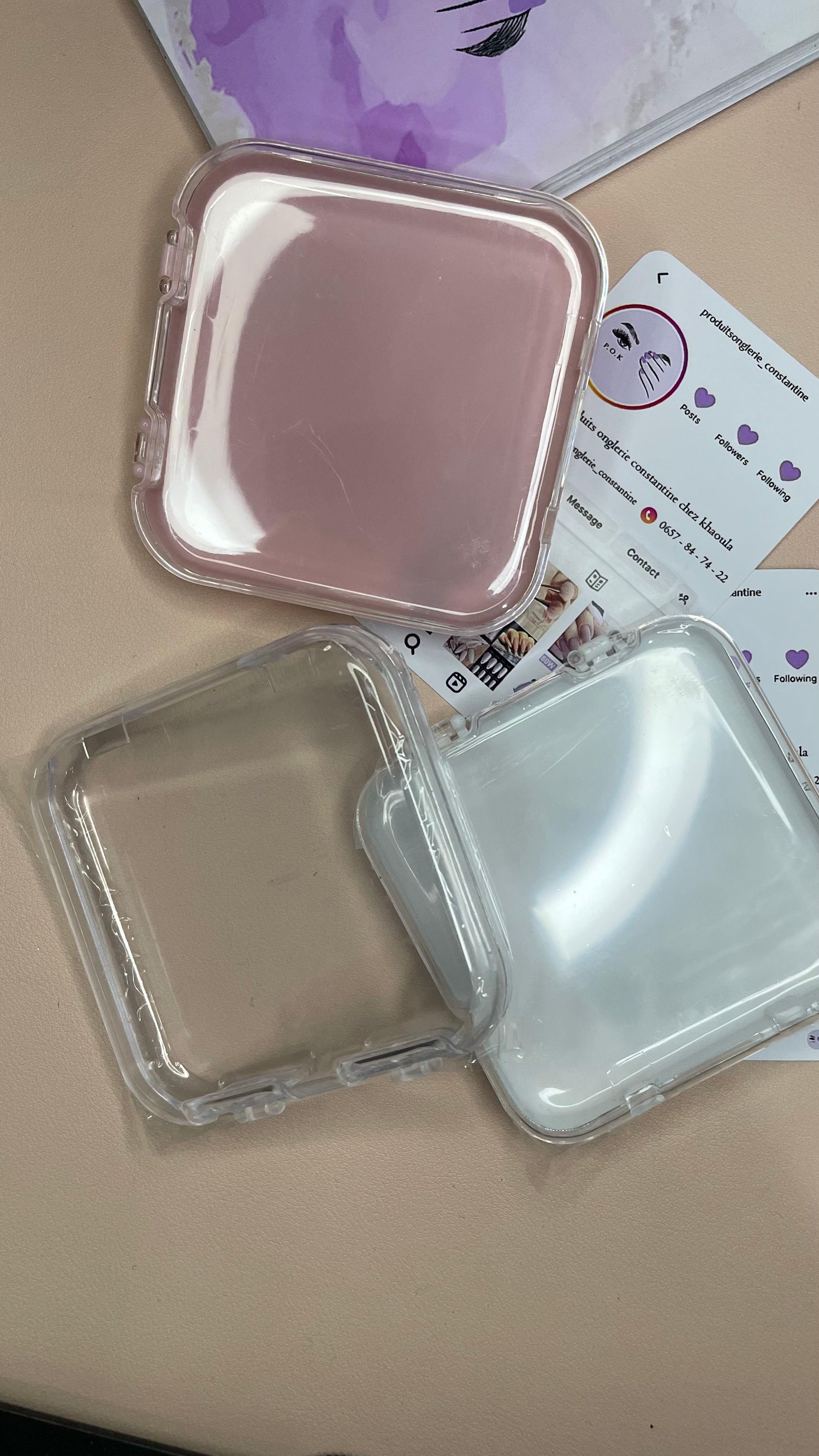 Boite packaging press on nails