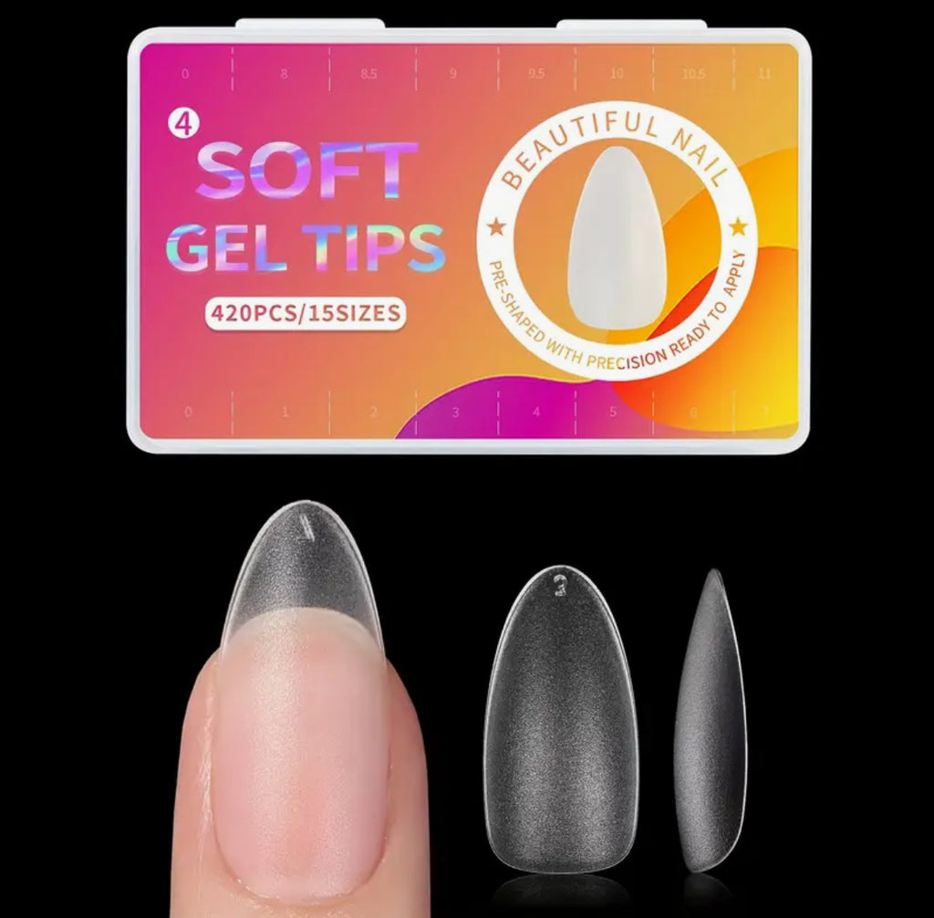 Capsules soft gel matte forme amande moyenne 420 pcs