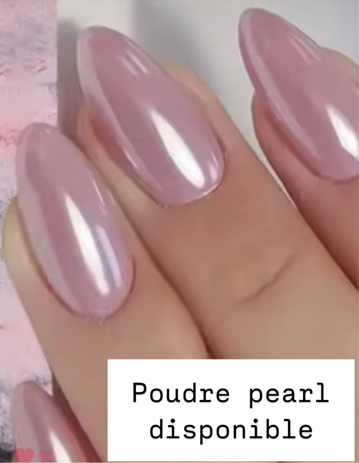 Poudre chrome/pearl pink