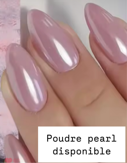 Poudre chrome/pearl pink