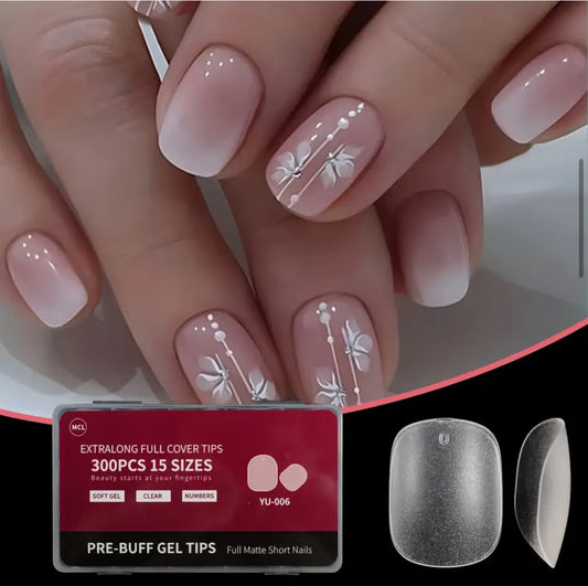 Soft gel carrée arrondie 300 pcs