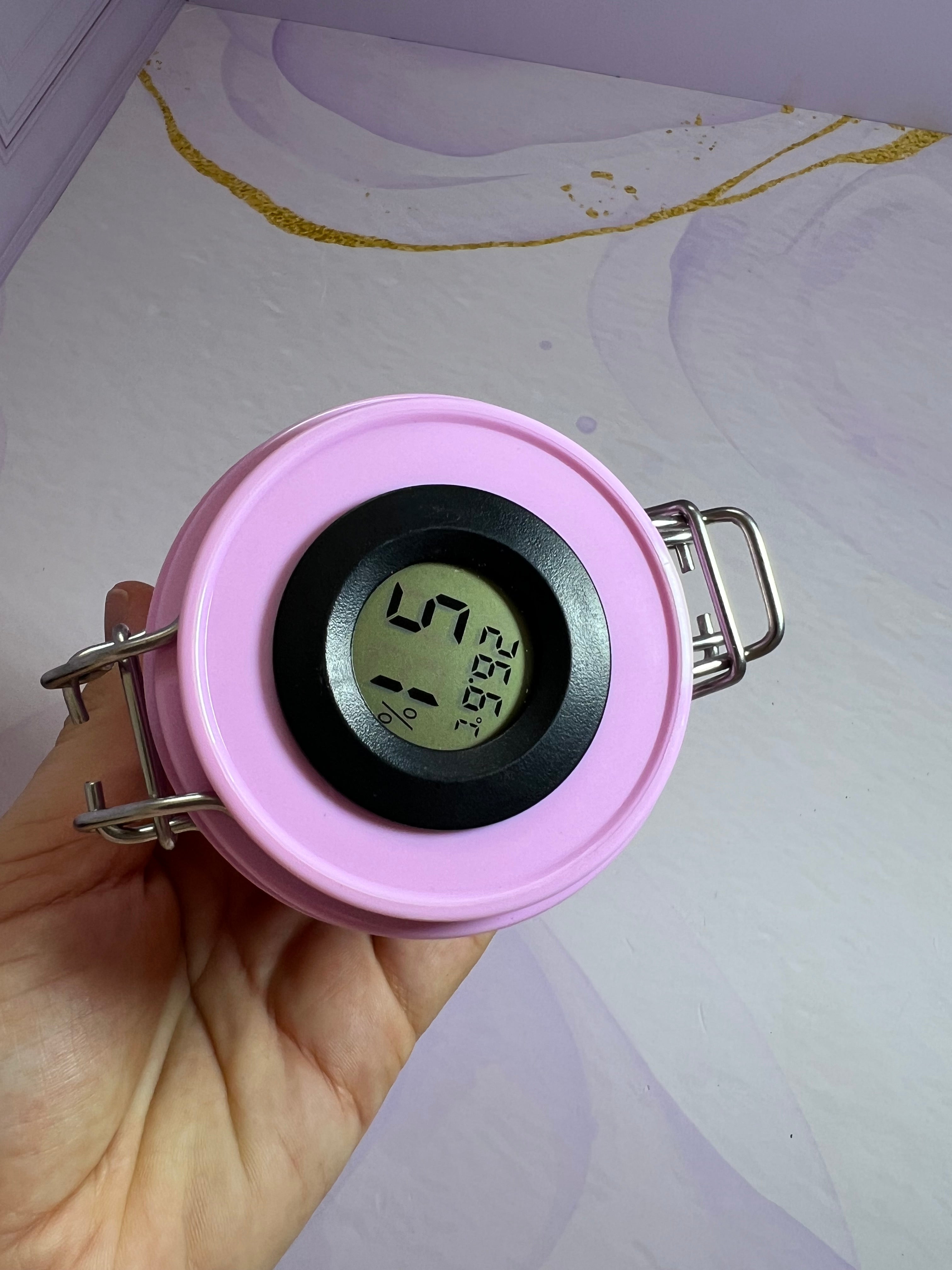 Pot de stockage de colle à cils avec température
