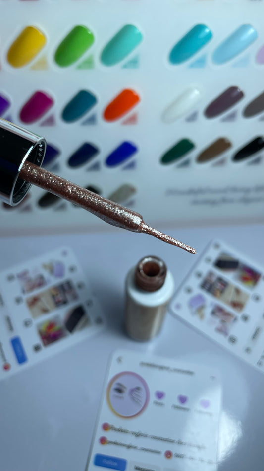 Glitter liner champagne