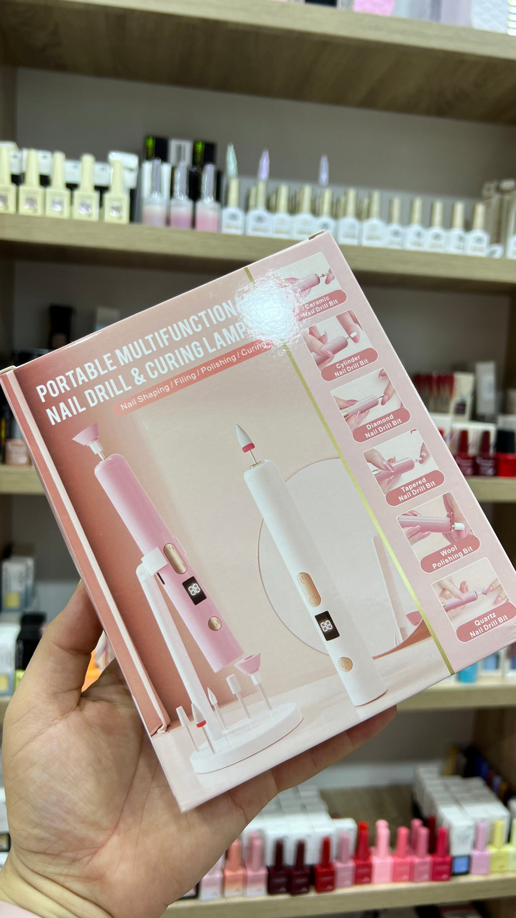 Ponceuse x lampe uv +6 embouts