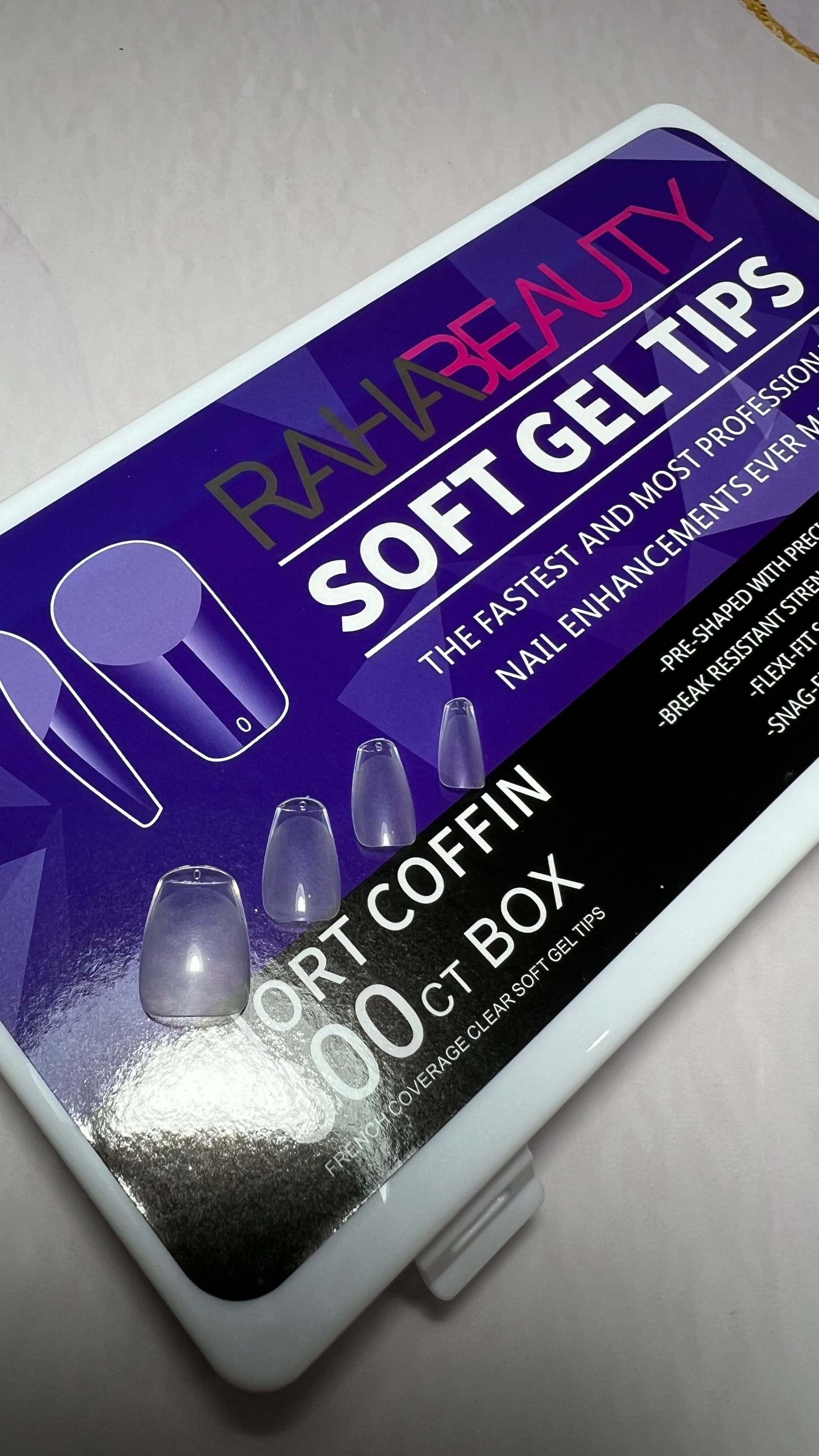 Capsules soft gel forme ballerine moyenne Raha beauty 600 pcs