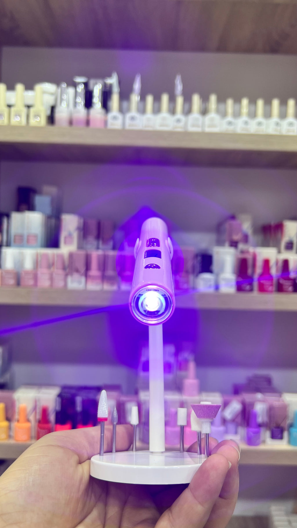 Ponceuse x lampe uv +6 embouts