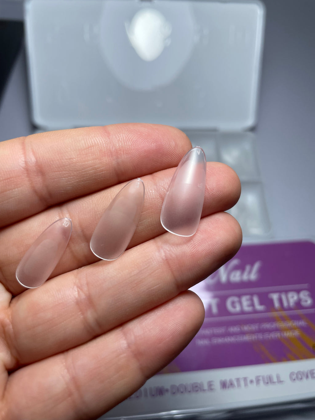 Soft gel amande longue