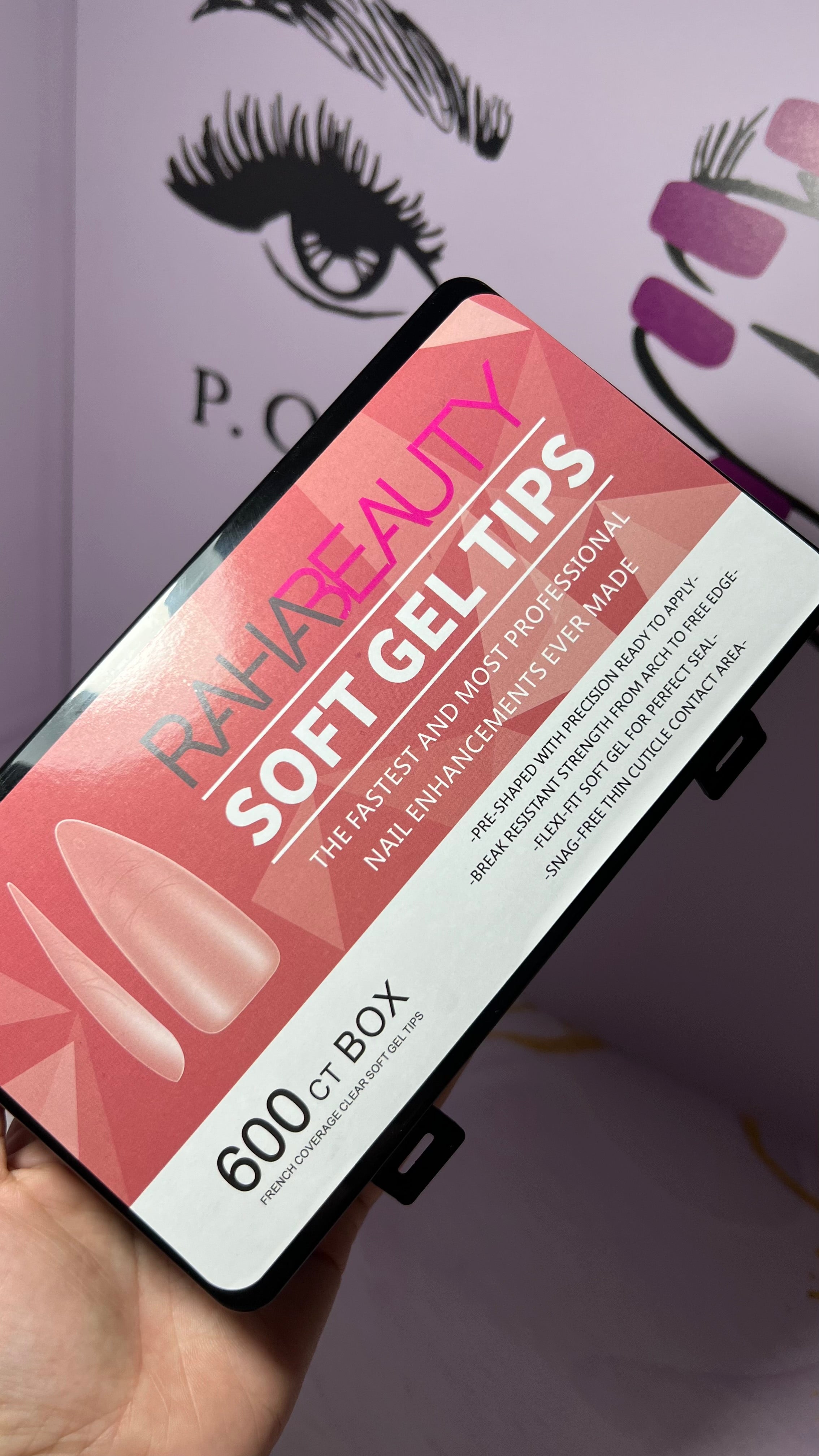 Capsules soft gel forme styletto Raha beauty 600 pcs