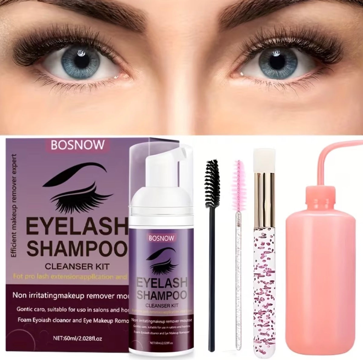 Kit shampooing extensions de cils