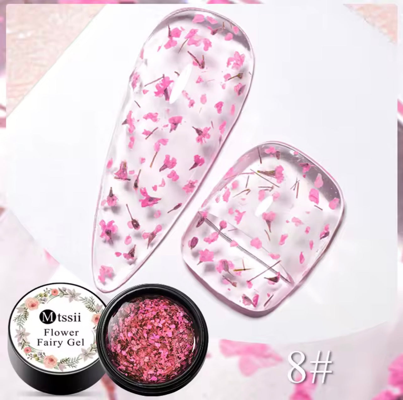 Gel fleur séchées