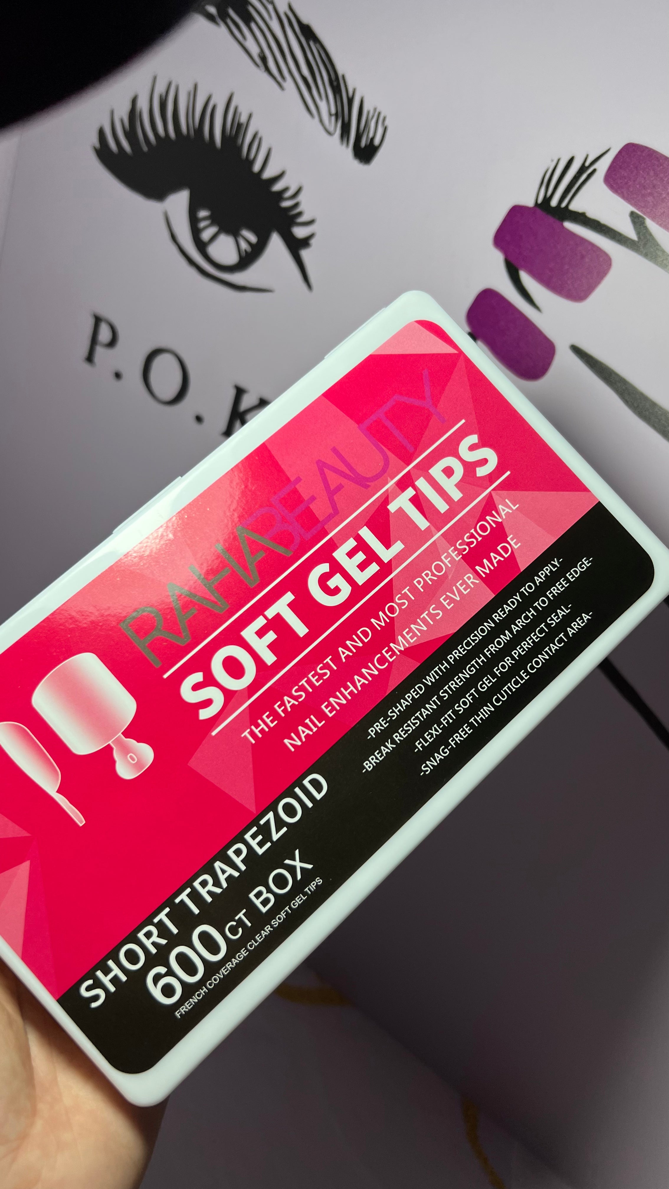 Capsules soft gel mattes Raha beauty pour orteils/ pieds 600 pcs