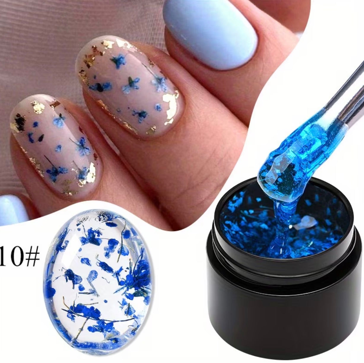Gel fleur séchées