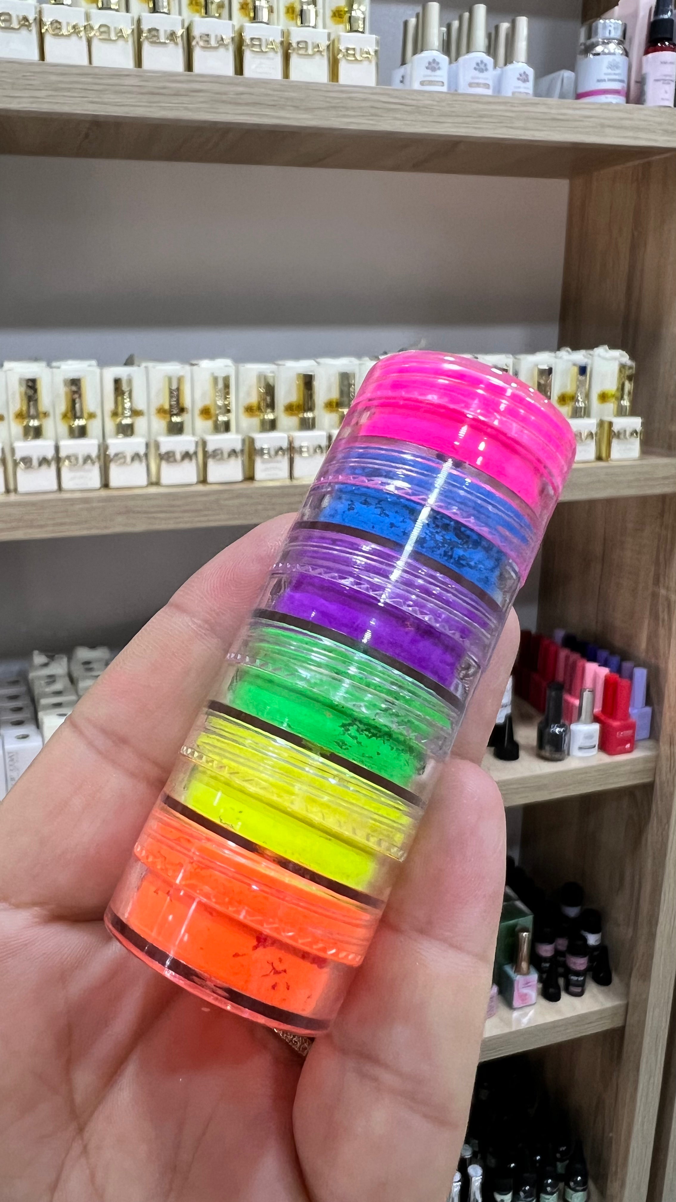 Poudre chrome 6 couleurs