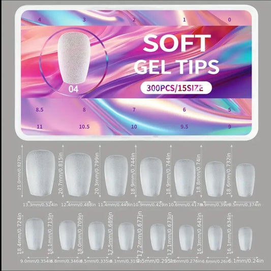 Capsules soft gel Forme ballerine moyenne 300 pcs / 04
