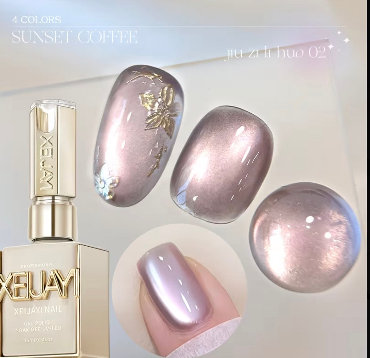 Cat eye purple fire 15 ml Xeijayi