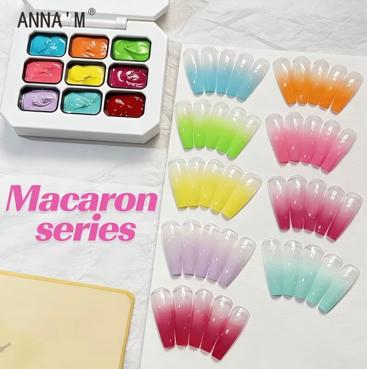 Pat painting gel macaron series