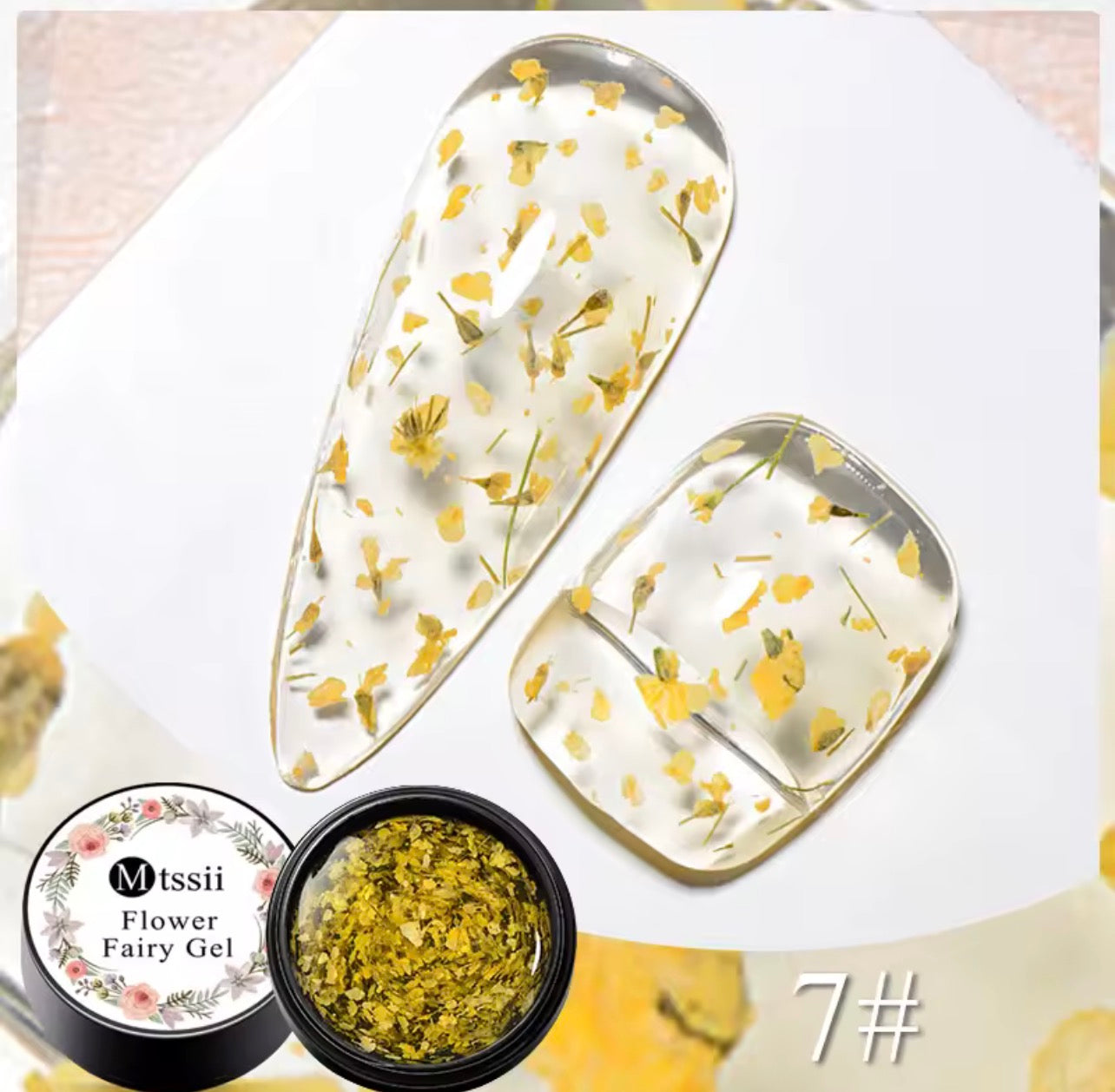 Gel fleur séchées