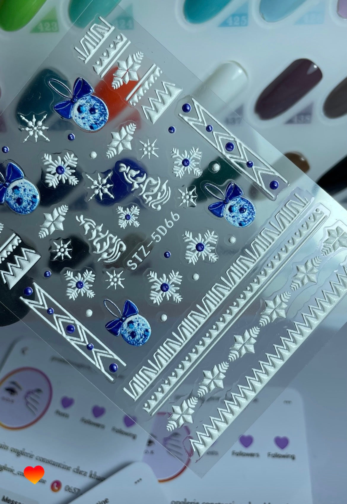 Stickers 5d snow flakes