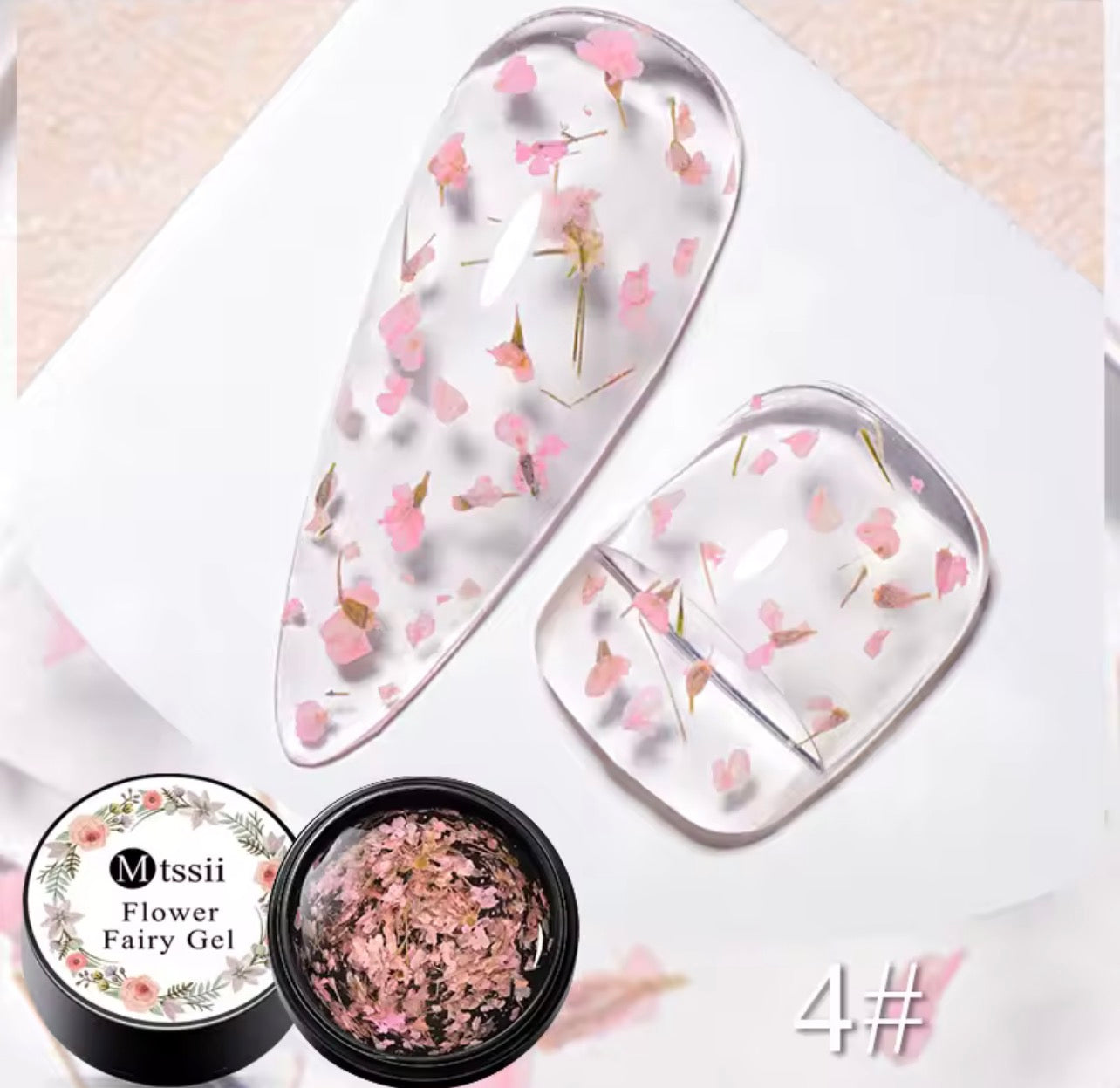 Gel fleur séchées