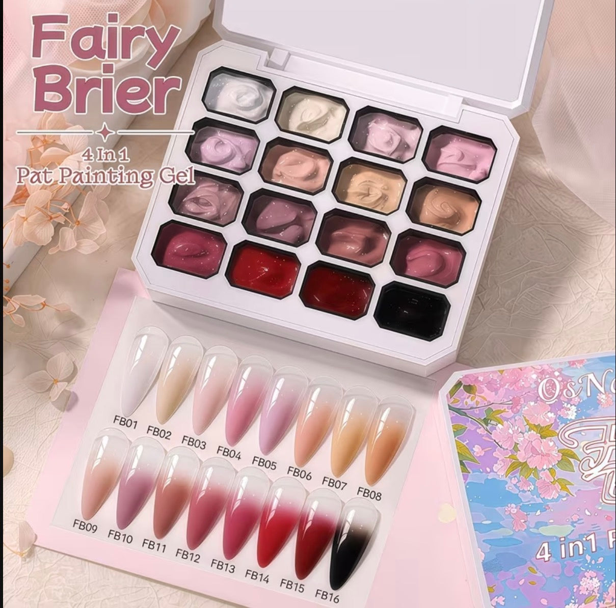 Pat painting gel fairy Brier 16 clrs