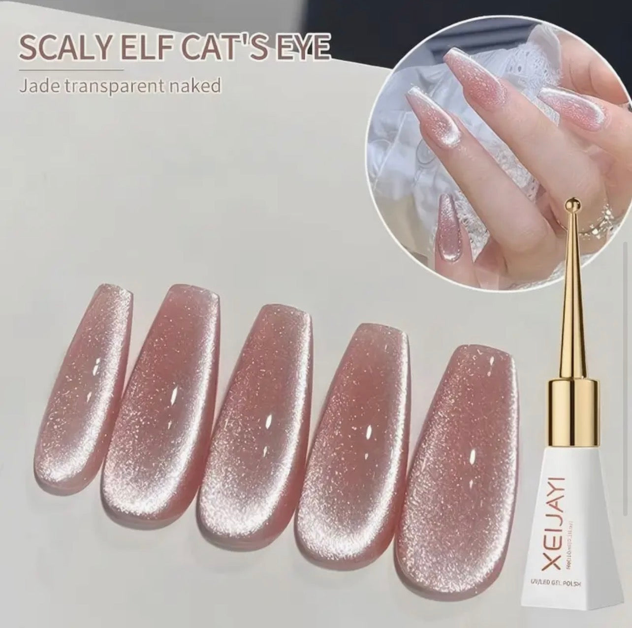 Cat eye Xeijayi “ jade transparent naked “ 10 ml