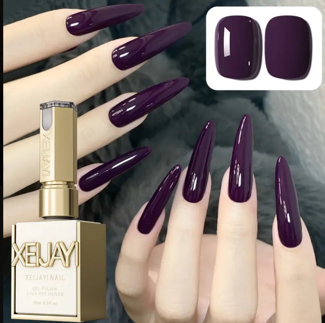 Vernis aubergines Xeijayi 15 ml