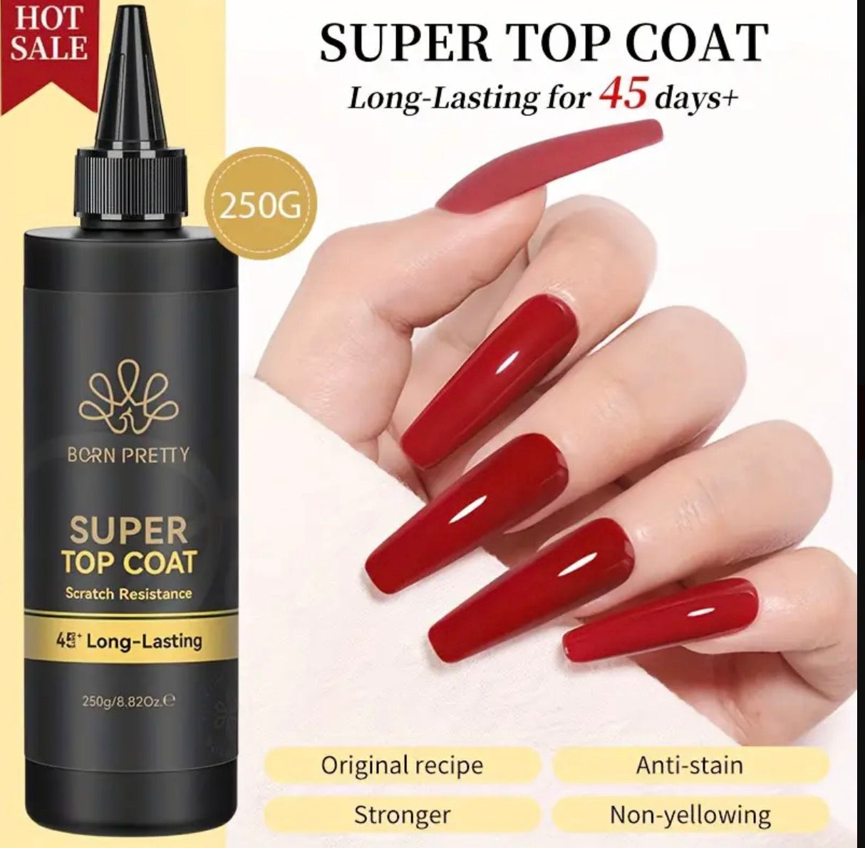 Super top coat born pretty en doses - Dose de 7 ml