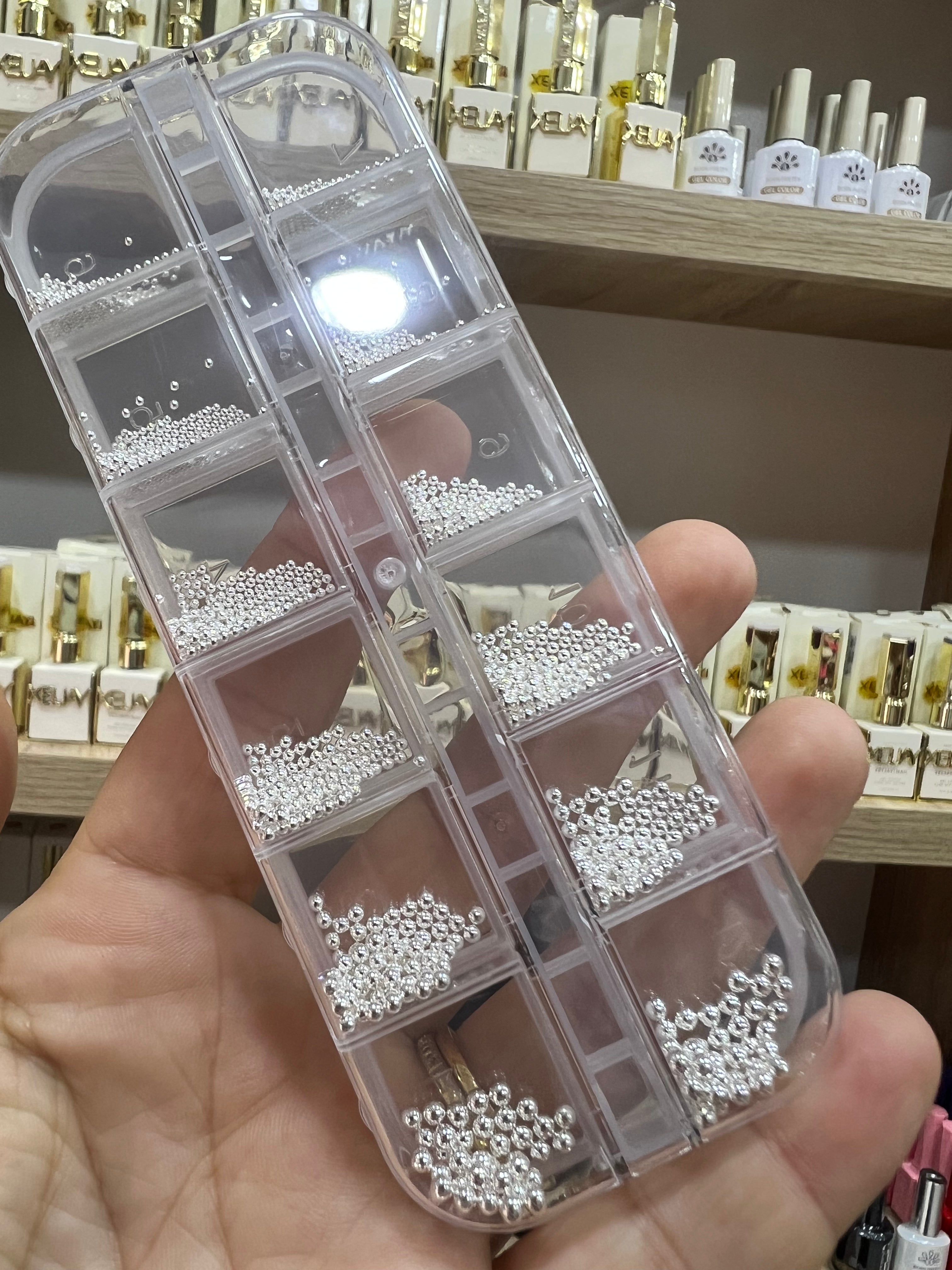Caviar argenté 12 grilles