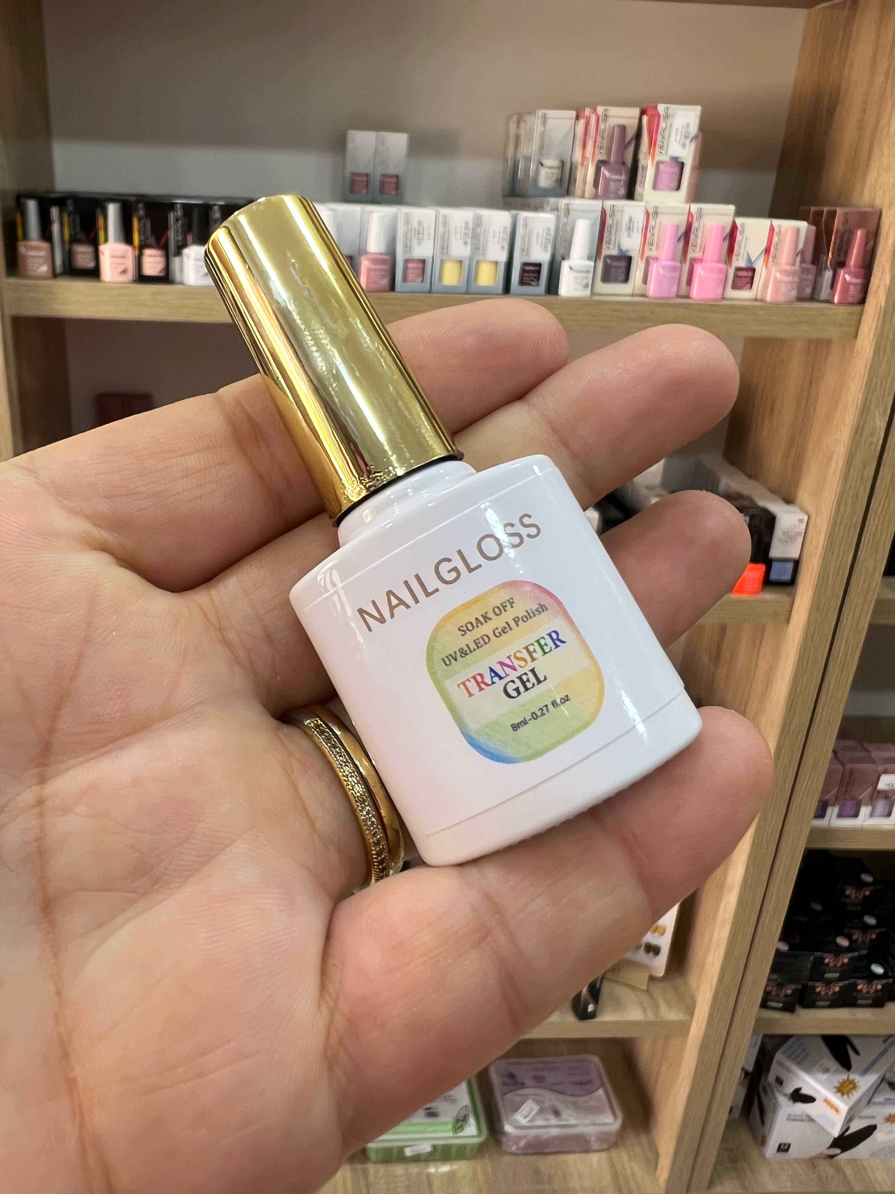Transfert gel nail glow
