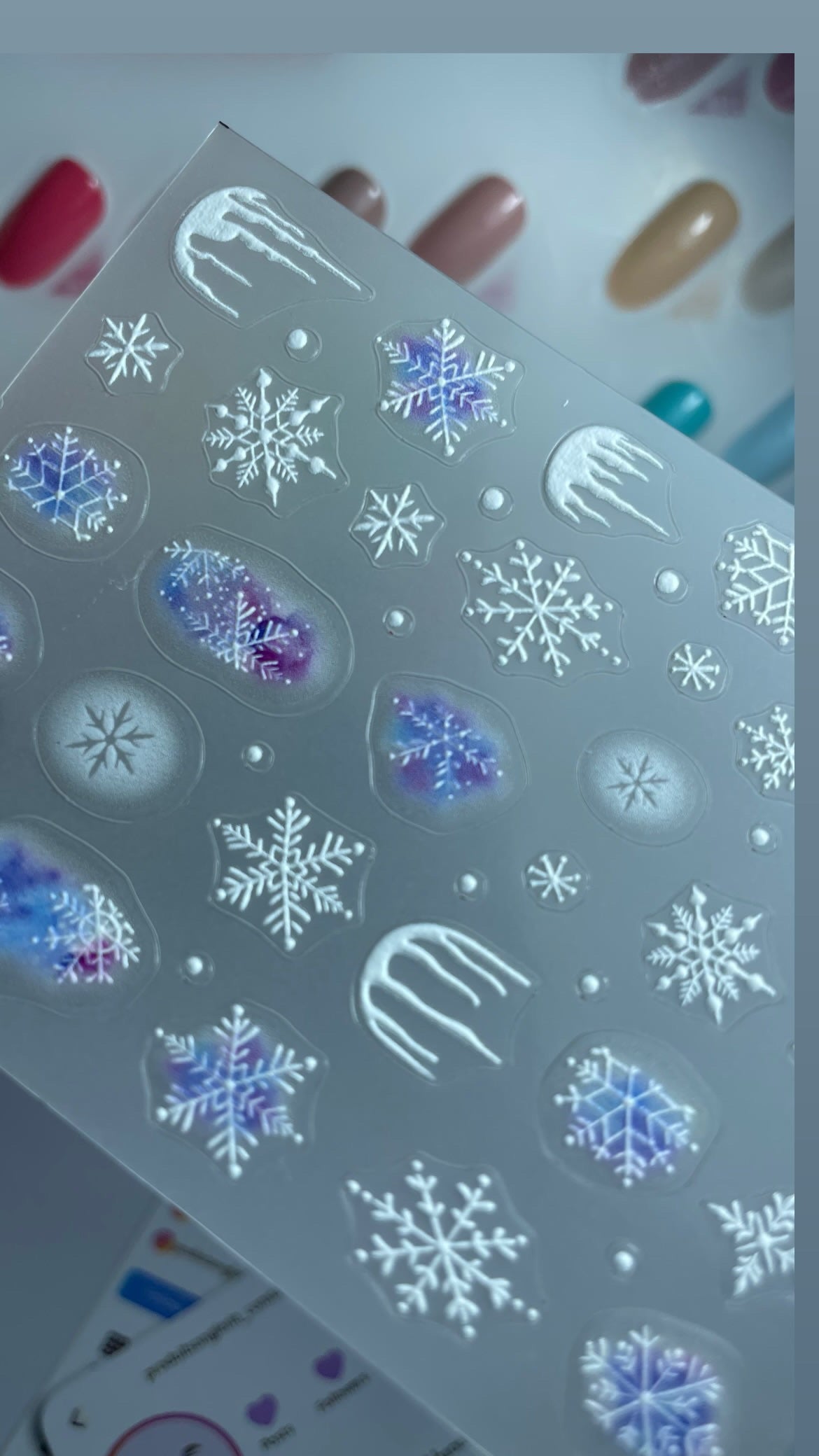 Sticker snow flakes