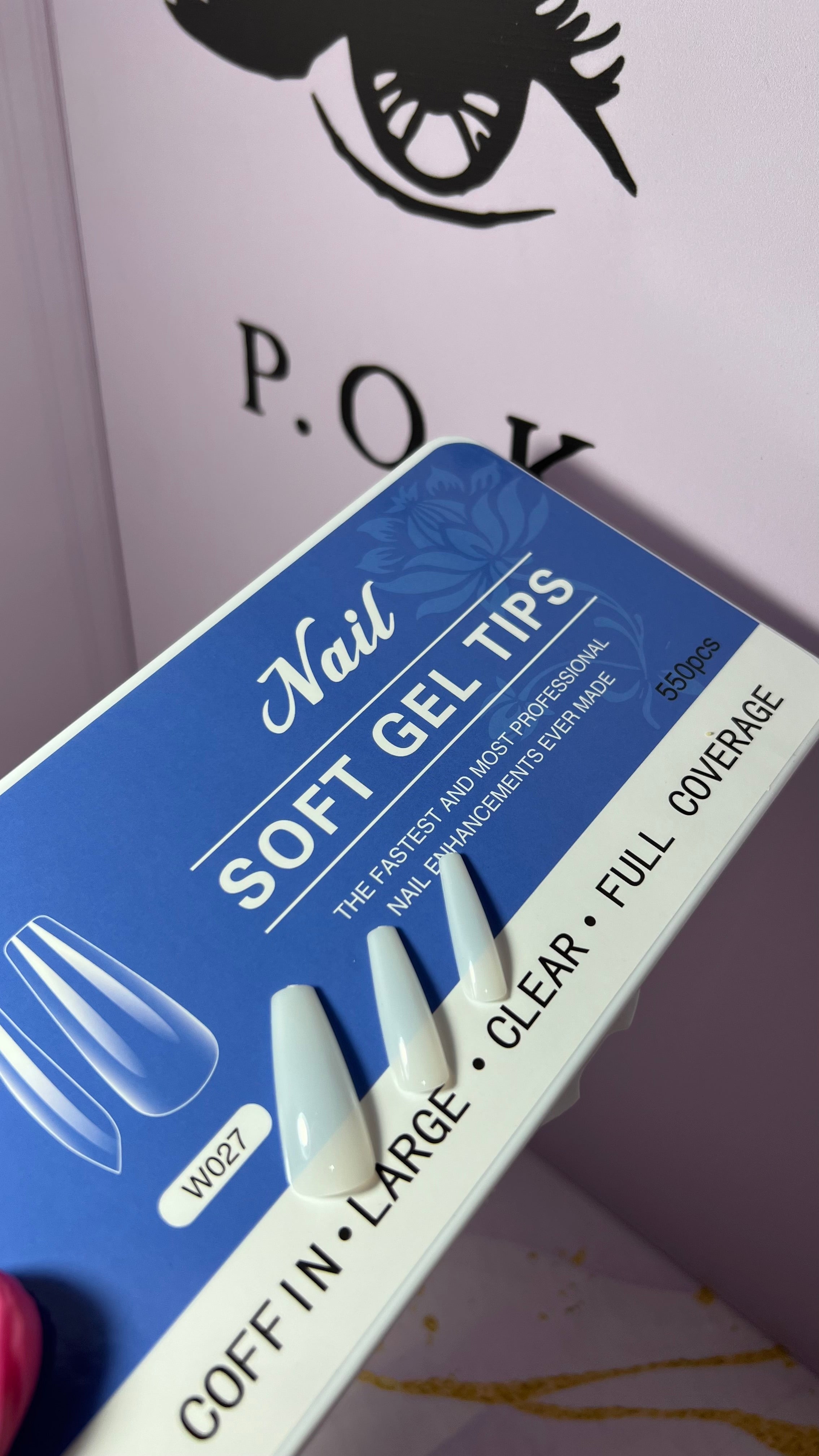 Soft gel tips Nail ballerine longue 600pcs forme ballerine longue blanc naturel